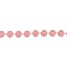 Perlenband transparent rosa