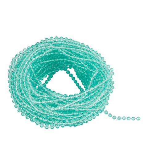 Perlenband transparent mint