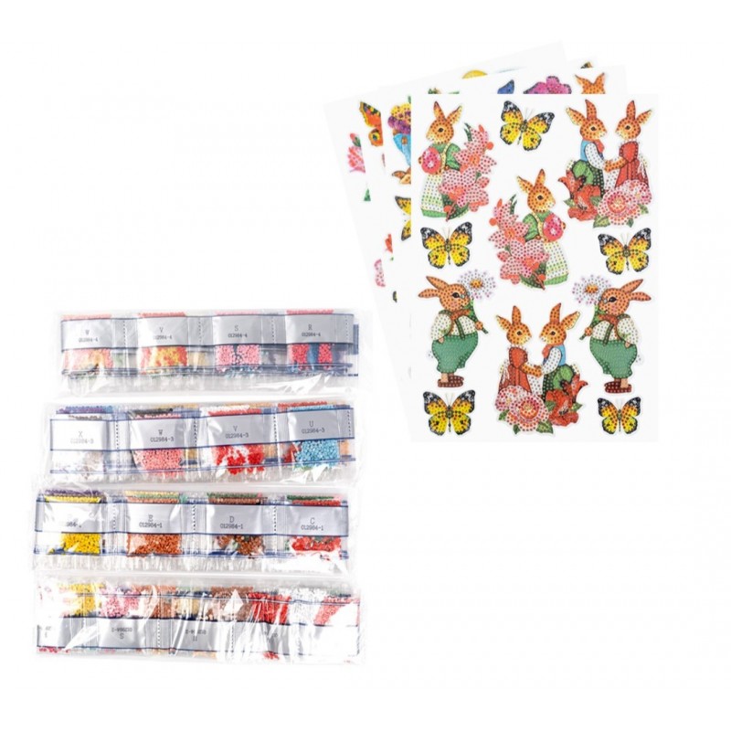 3D Diamant Pixel Sticker Ostern 1