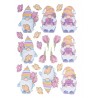 3D Relief Sticker Wichtel/Tulpen