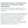 3D Relief Sticker Wichtel/Marienkäfer