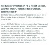 3D Relief Sticker Wichtel grün/violette