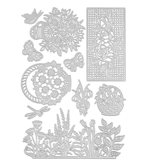Metall Stanzform Blumenwelt