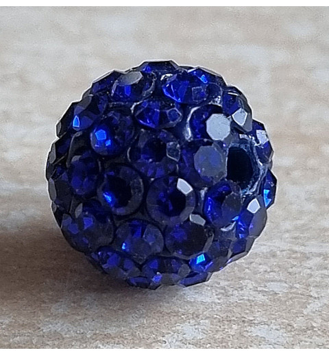 Strassperle blau