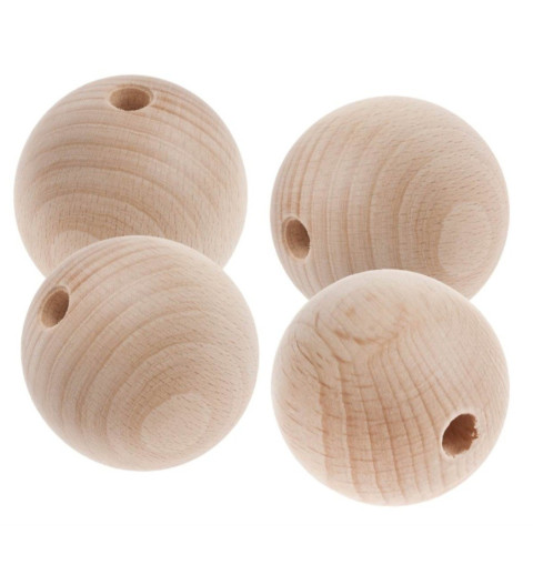 Holzkugeln natur 40 mm