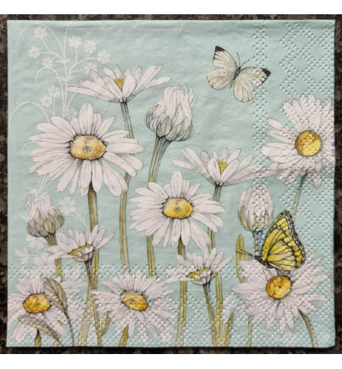 Serviette Margeriten