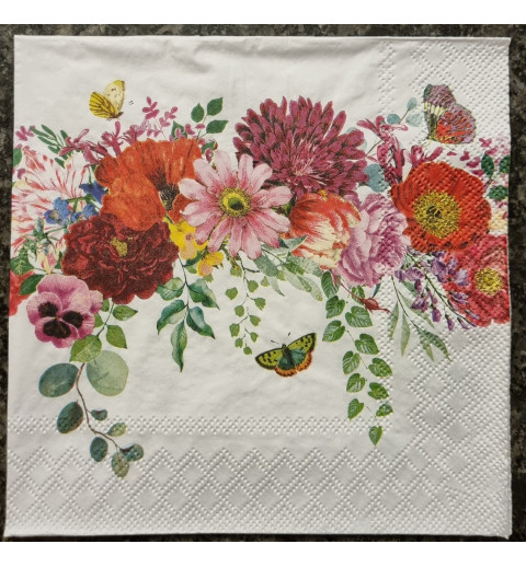 Serviette Blumen
