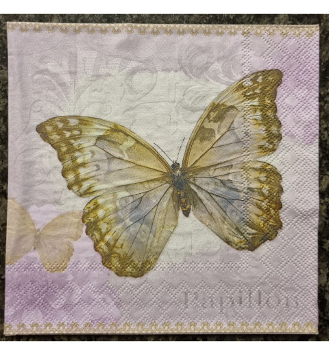 Serviette Schmetterling flieder