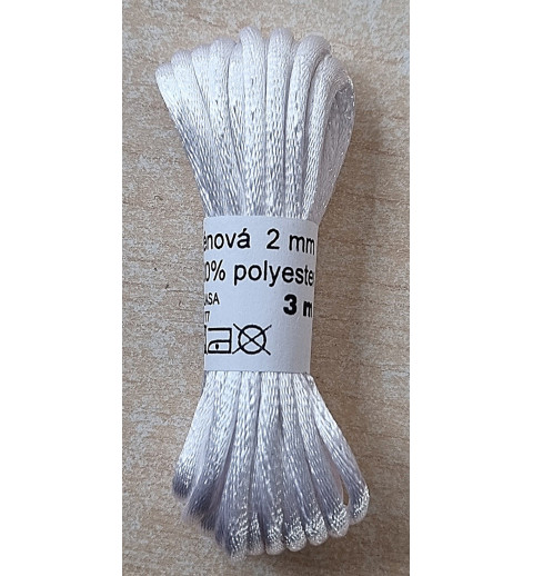 Satin Band weiss