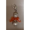 Perlen-Engel weiss/orangetransparent