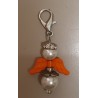 Perlen-Engel weiss/orange