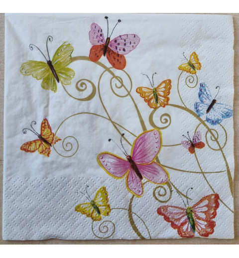 Serviette Schmetterlinge