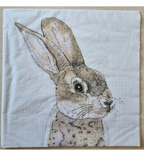 Serviette Kaninchenkopf