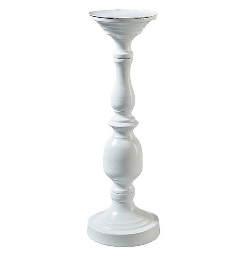Metall Kerzenhalter weiss