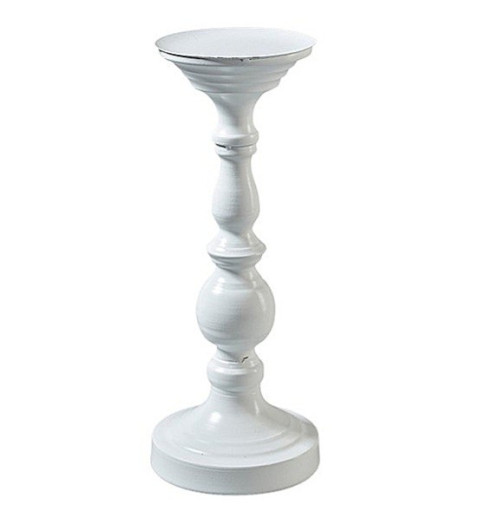 Metall Kerzenhalter weiss
