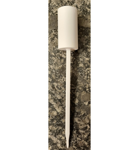 Metall Kerzenhalter zum Stecken weiss