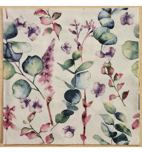 Serviette Bunte Blätter