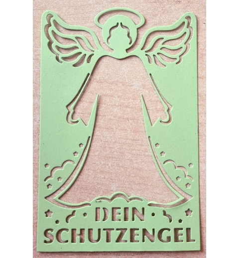Papier Motiv "Mein Schutzengel" lindengrün