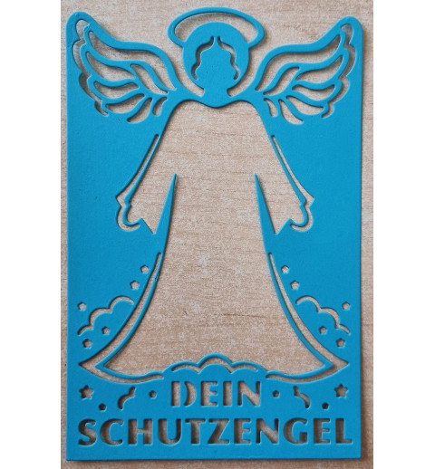 Papier Motiv "Mein Schutzengel" türkis