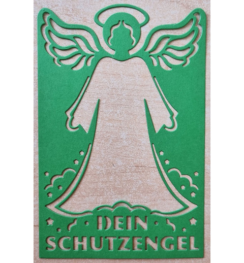 Papier Motiv "Mein Schutzengel" grün