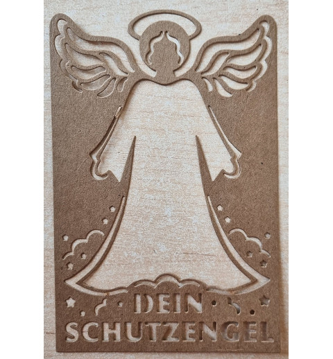 Papier Motiv "Mein Schutzengel" hellbraun