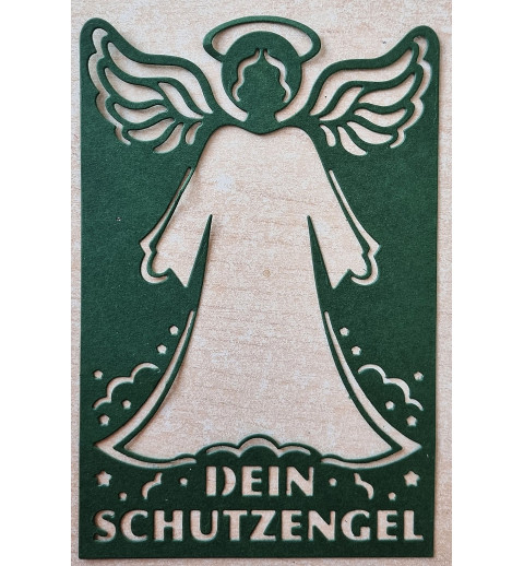 Papier Motiv "Mein Schutzengel" dunkelgrün