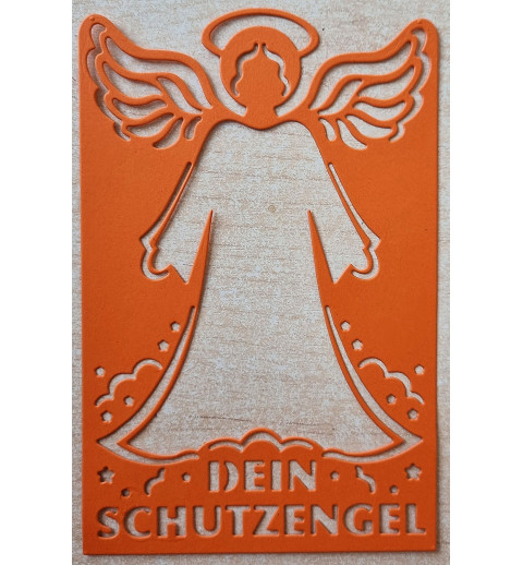 Papier Motiv "Mein Schutzengel" orange