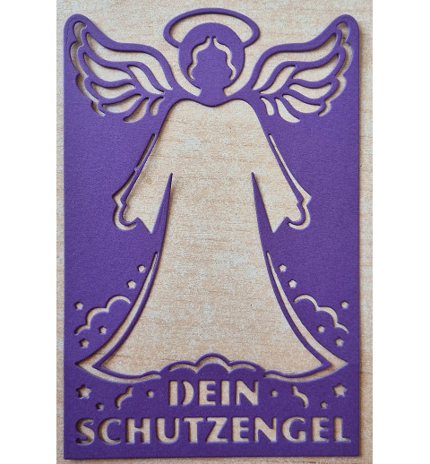Papier Motiv "Mein Schutzengel" violette