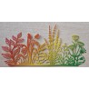 Papier Motiv Blumenwiese orange/gelb/grün