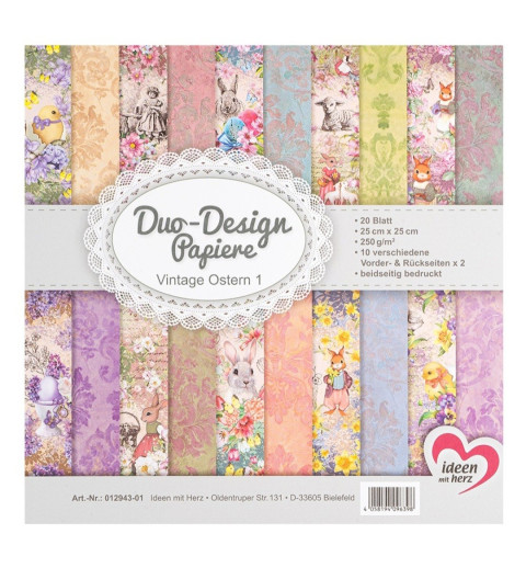 Duo Design Papier Vintage Ostern 1