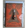 Schutzengel Karte mit Anhänger braun/orange