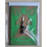 Schutzengel Karte mit Anhänger braun/grün