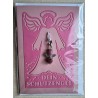Schutzengel Karte mit Anhänger rosa
