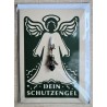 Schutzengel Karte mit Anhänger dunkelgrün