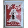 Schutzengel Karte mit Anhänger rot