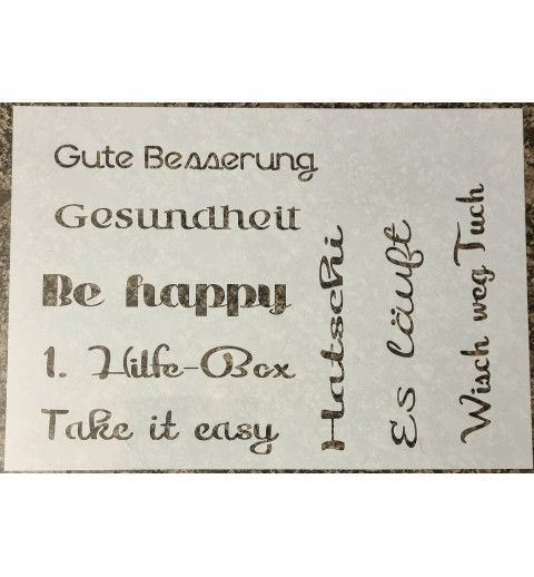 Schablone Gesundheit