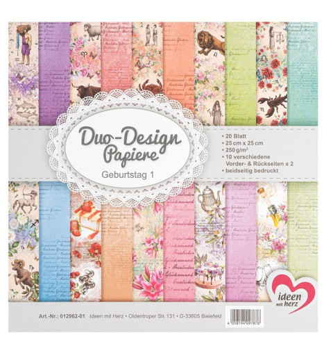 Duo Design Papier Geburtstag 1