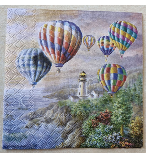 Serviette Heissluftballons