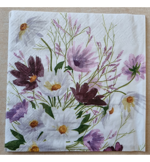Serviette Wiesenblumen