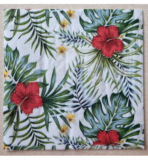 Serviette Tropischer Hibiskus 2