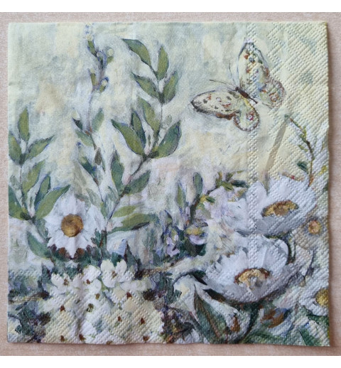 Serviette Margriten aquarell