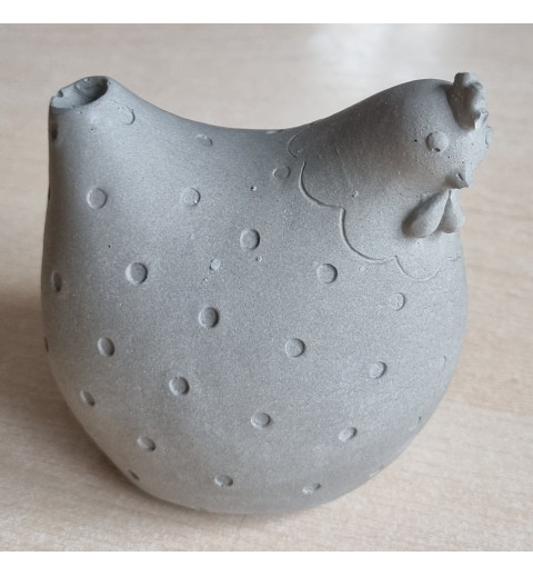 Beton Huhn grau Wetterfest