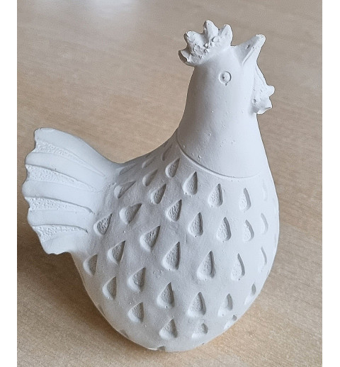 Beton Huhn weiss