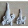 Beton Wichtel mit Geschenk weiss
