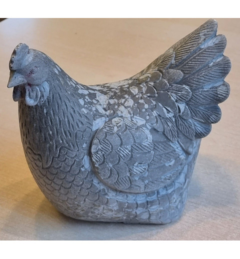Beton Huhn grau Wetterfest