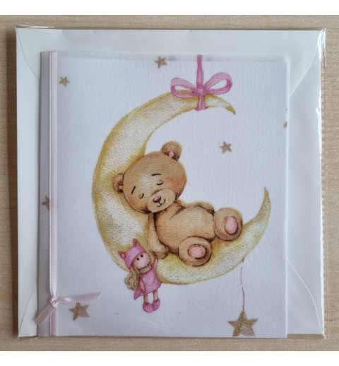 Teddybär/Mond rosa