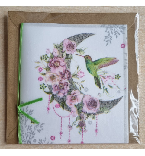 Mond/Blumen/Vogel
