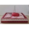 Serviettenhalter rot/weiss