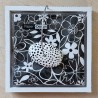 Serviettenhalter weiss/schwarz
