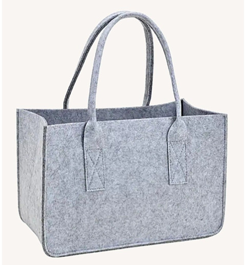 Filz Tasche hellgrau